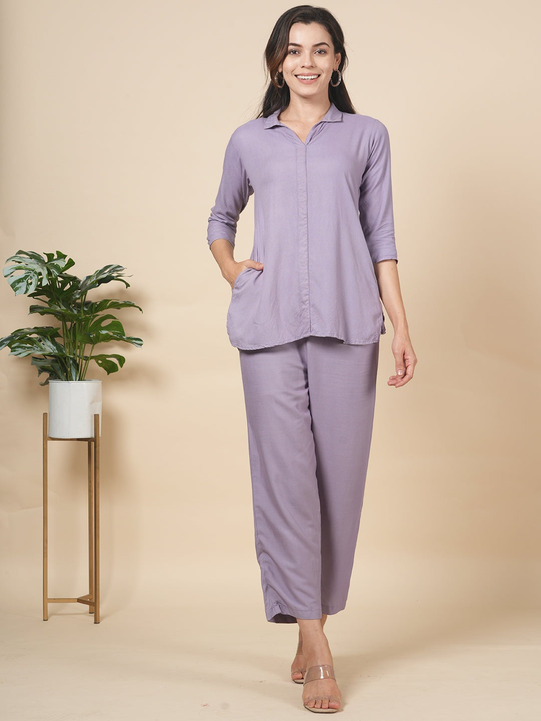 Lavender Solid Cord Set