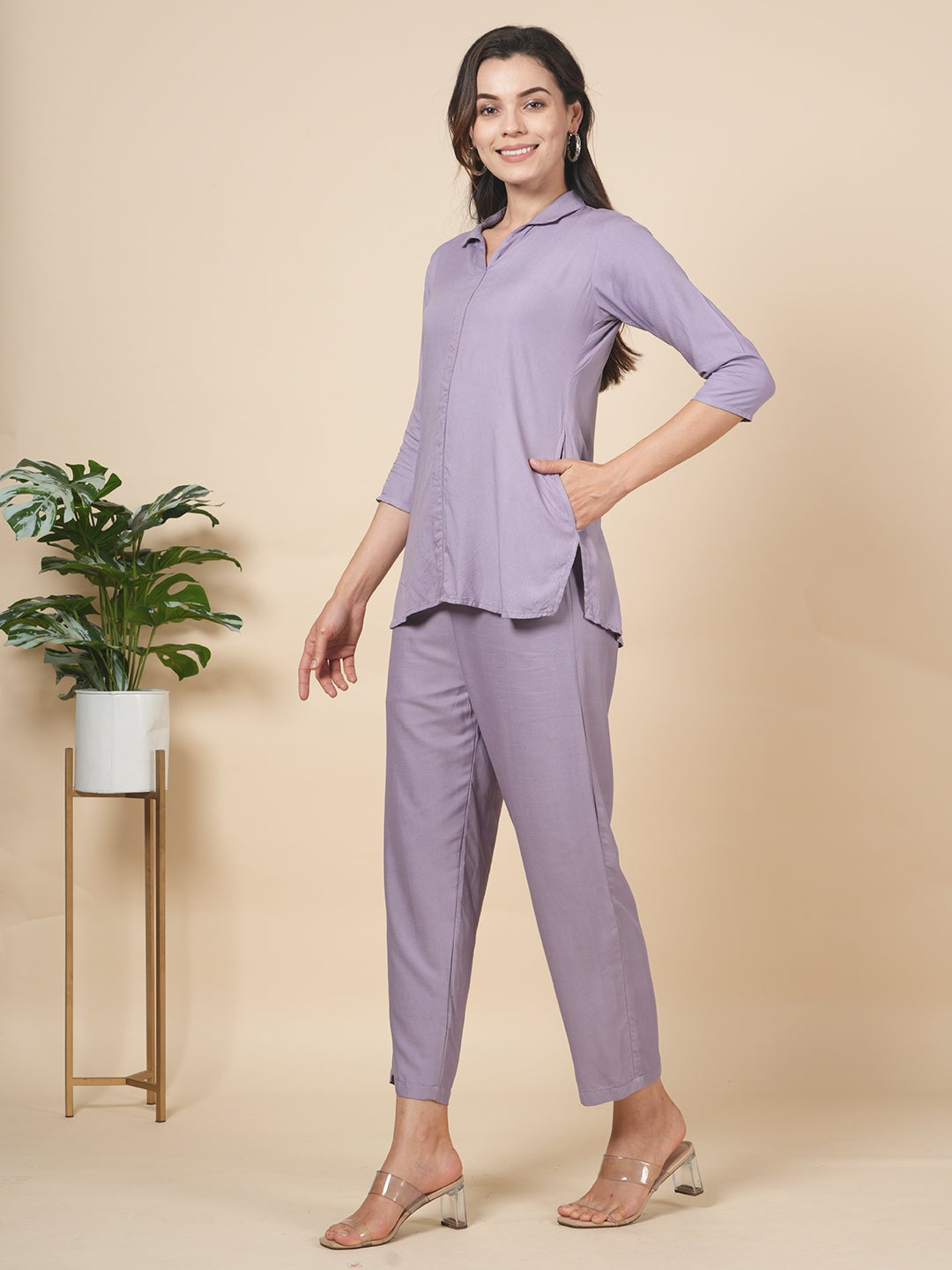 Lavender Solid Cord Set