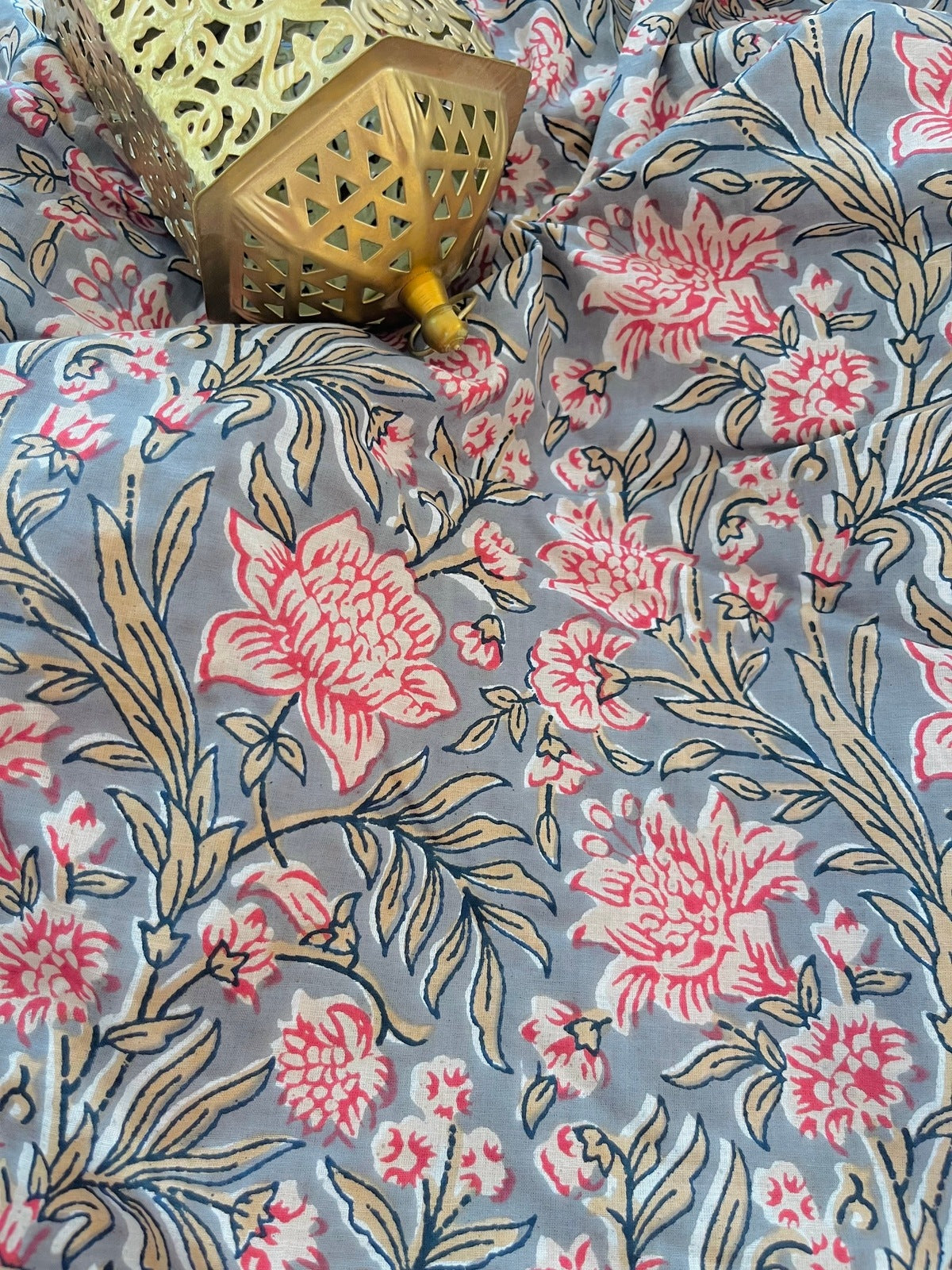 Priti Handblock Cotton Fabric