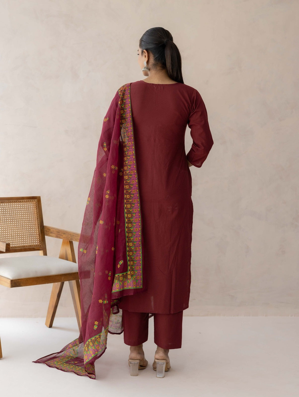 Cherry Cotton Suit Set