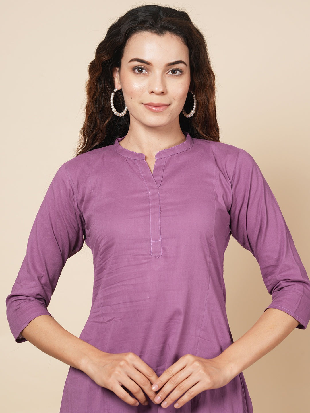 Purple Kali Kurta Set