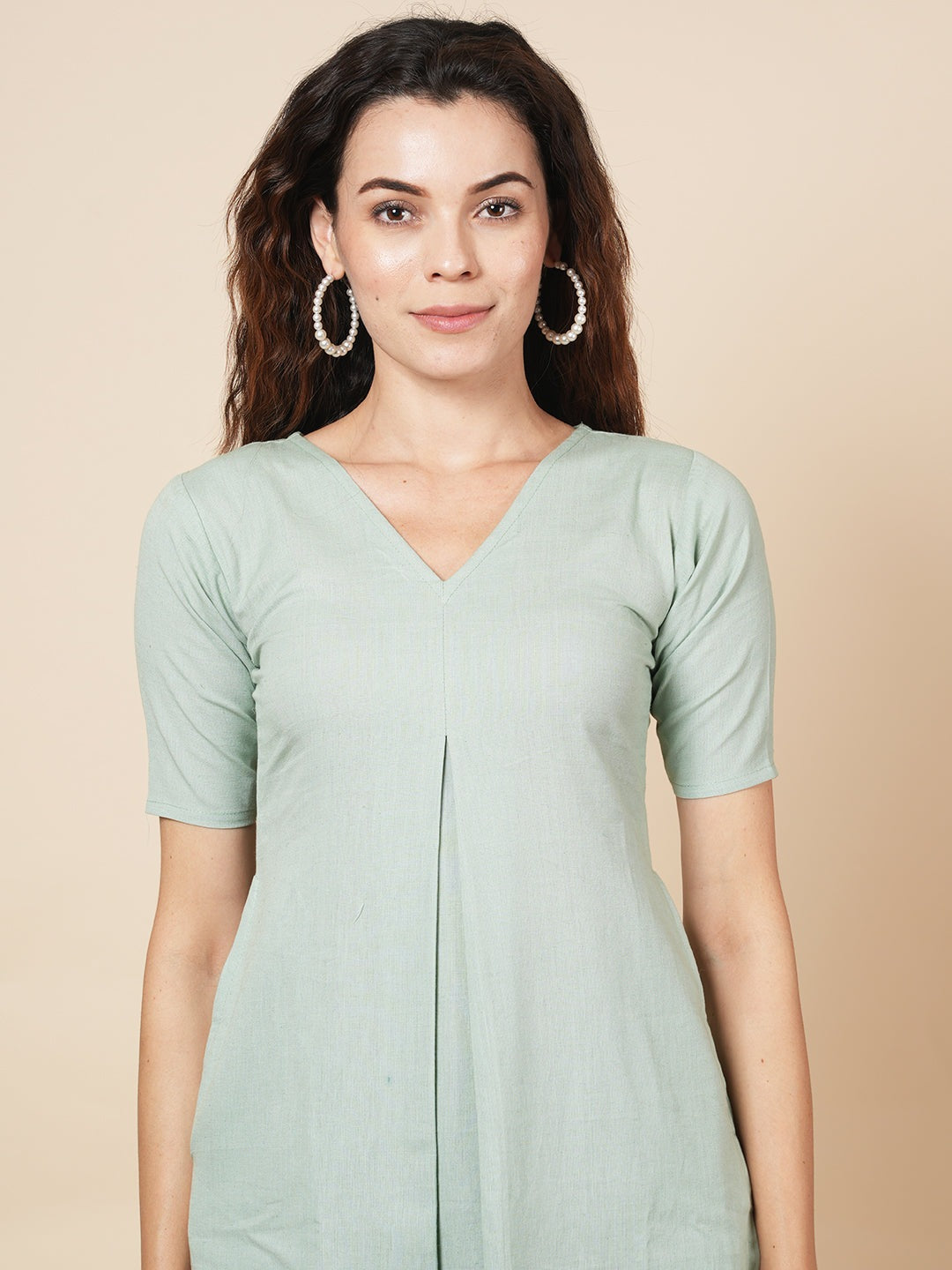 Sky Green Organic Kurta Set