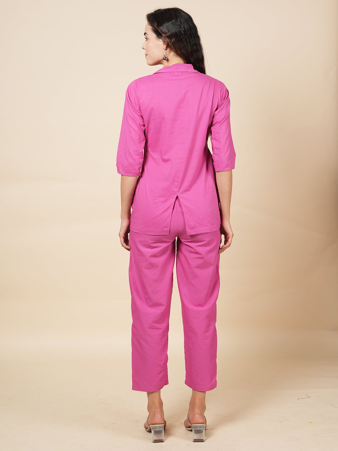 Pink Blazer Cord Set