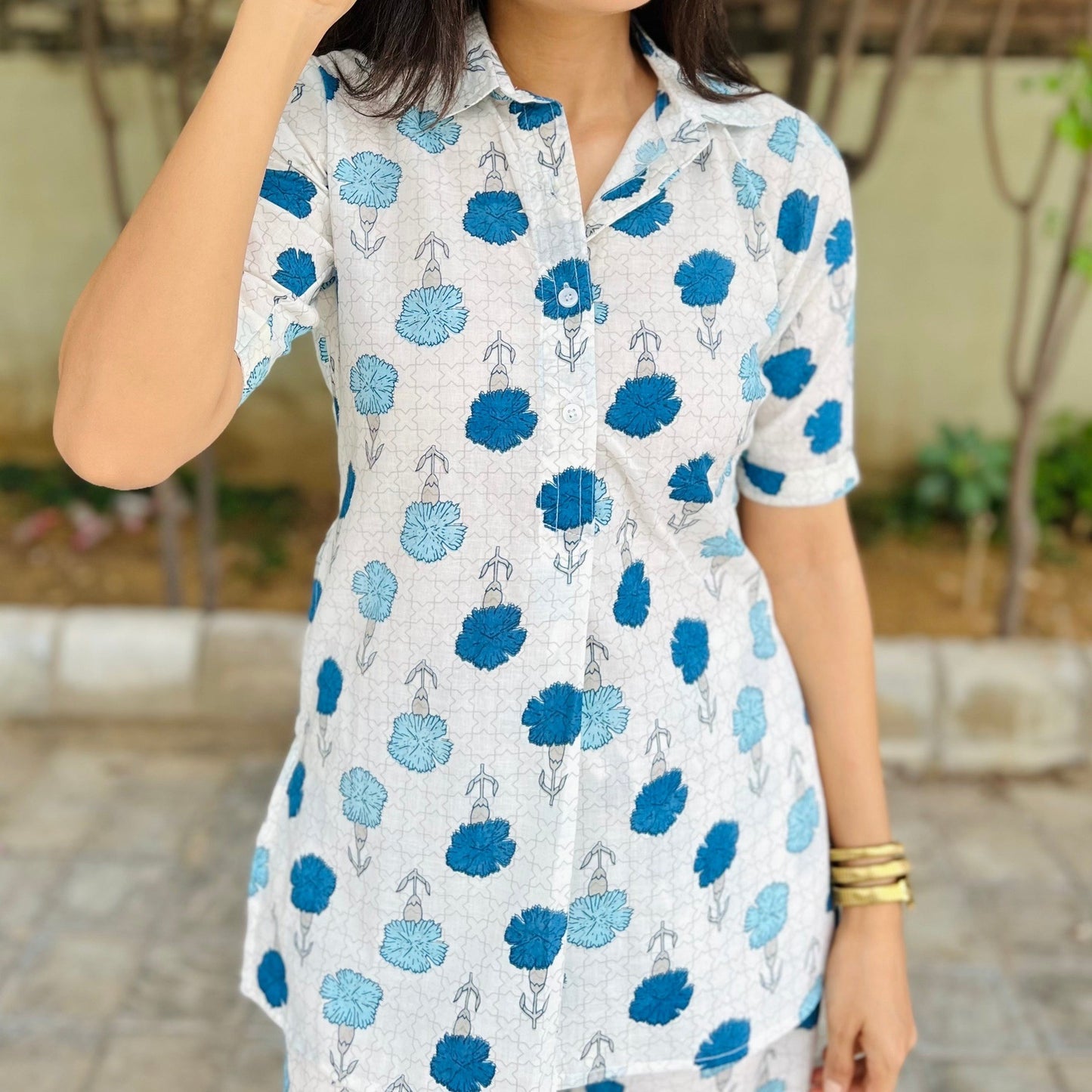 White Poppy Cord Set