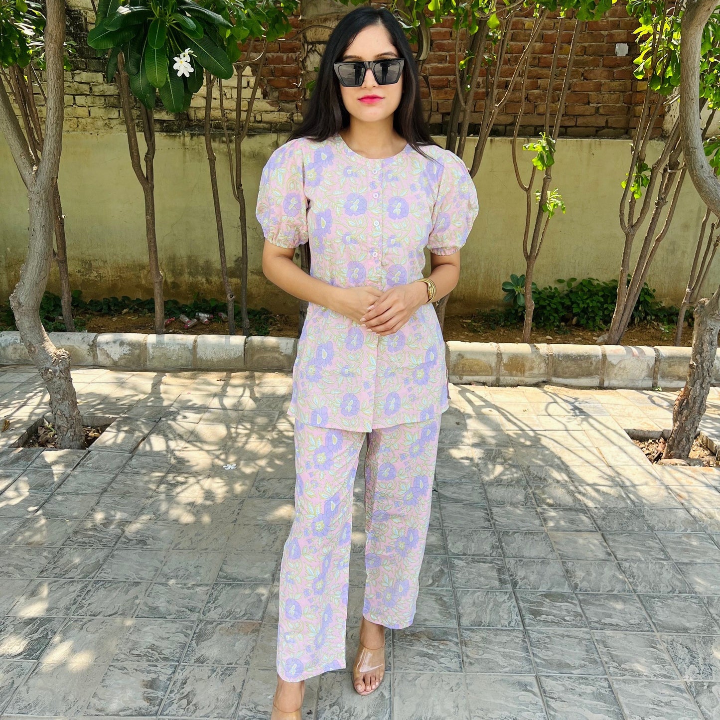 Lavender Blossom Cord Set