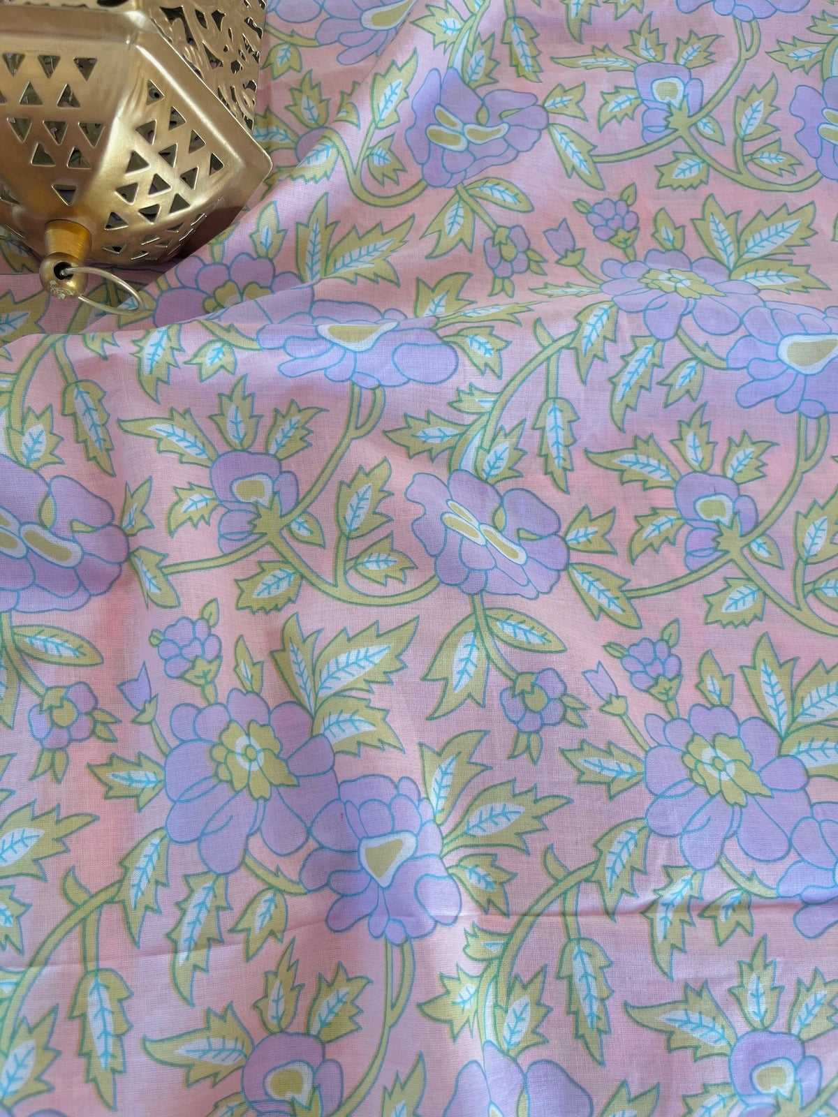 Sara Pastel Handblock Cotton Fabric