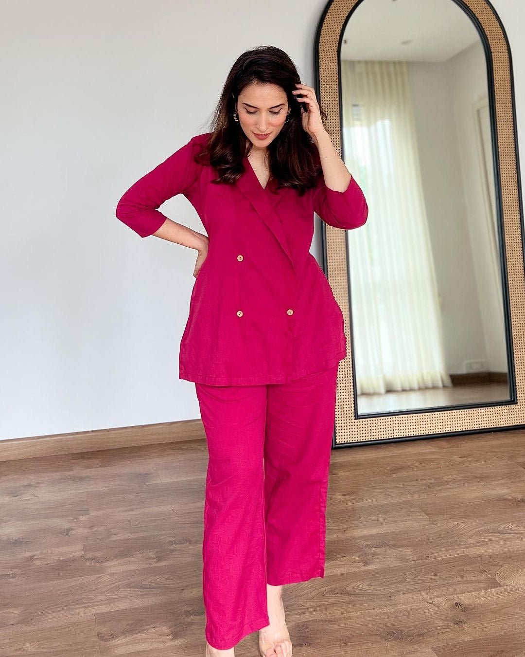 Sangria Blazer Cord Set