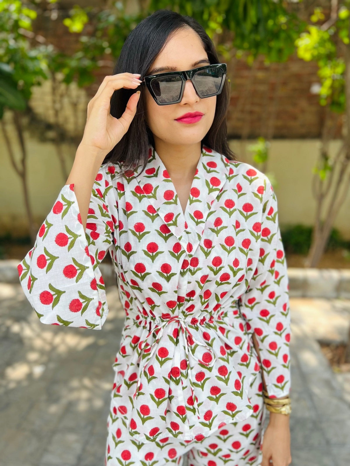 Rosè Handblock Cord Set