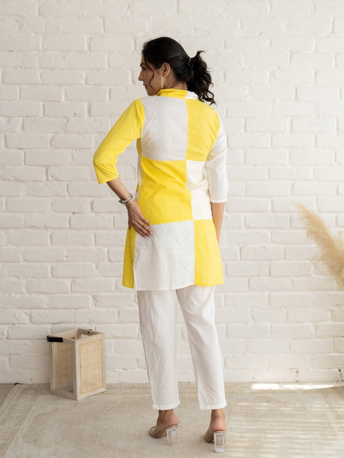 Yellow Handpainted Cord Set