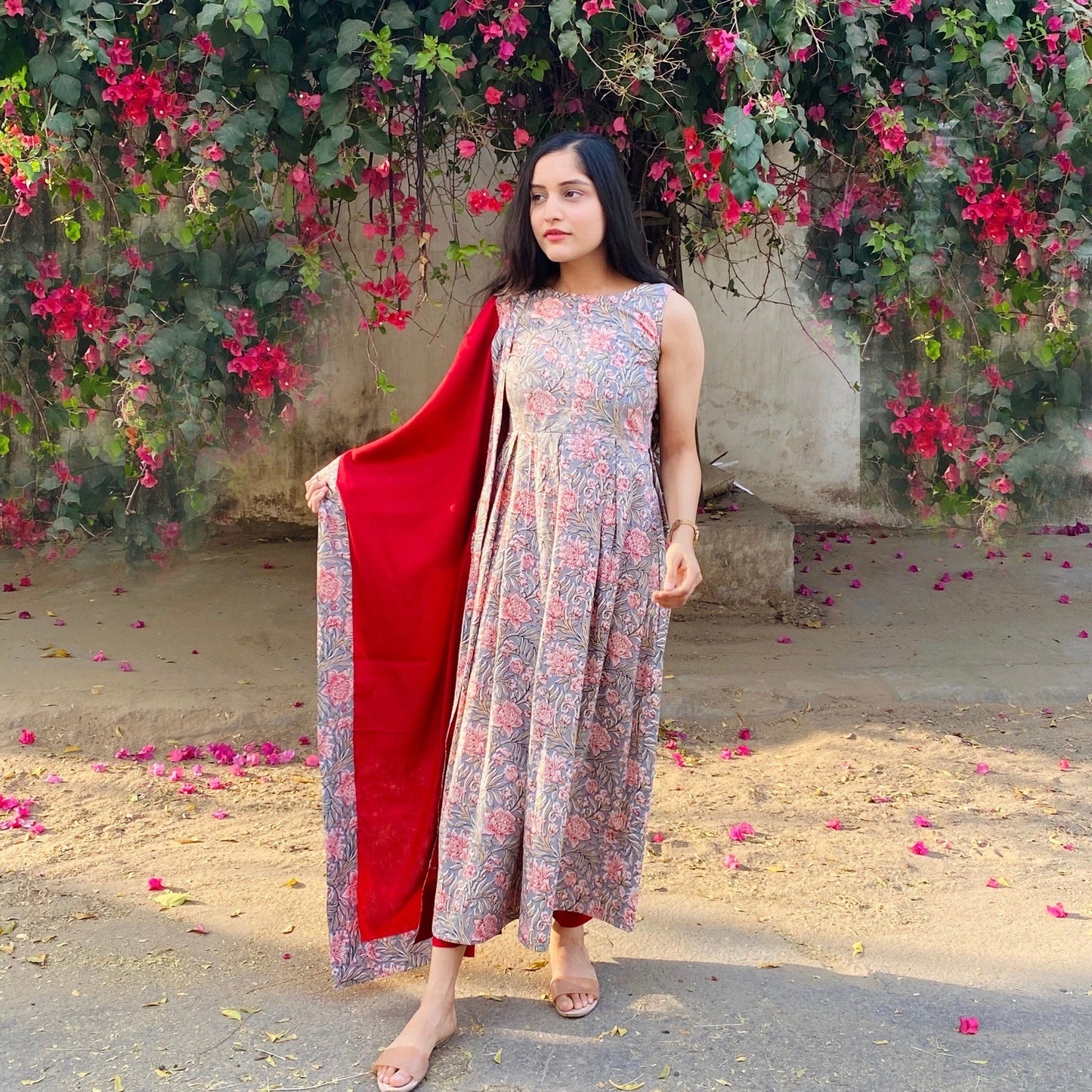 Gulbagh Pleated Suit Set