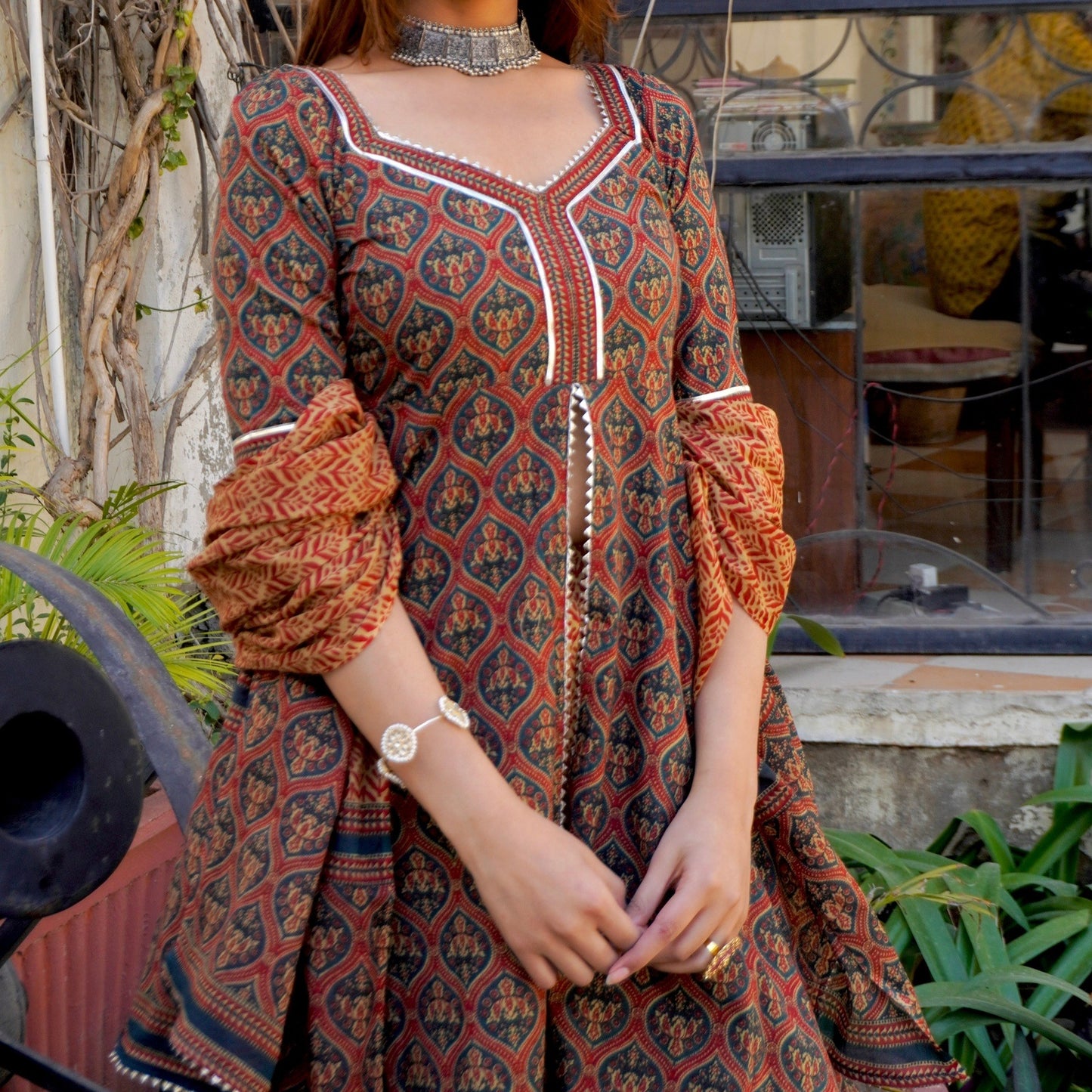 Aashni Ajrak Sharara Suit Set
