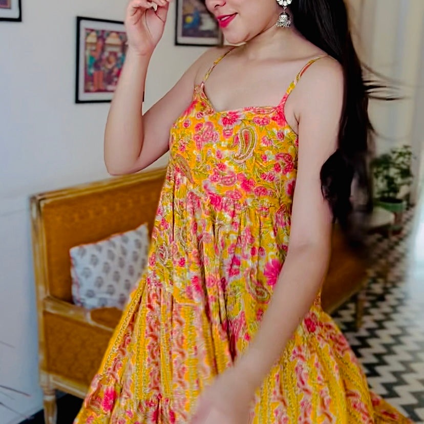 Mango Tier Maxi Dress
