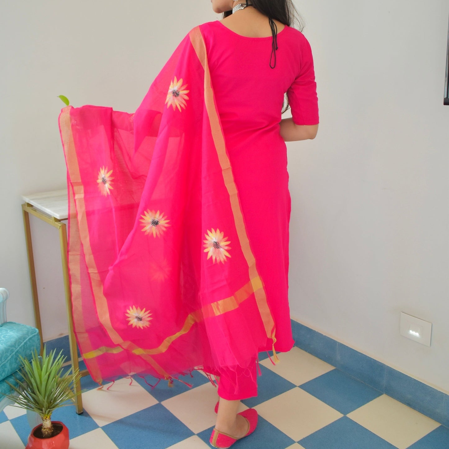 Wild Berry Handpainted Suit Set