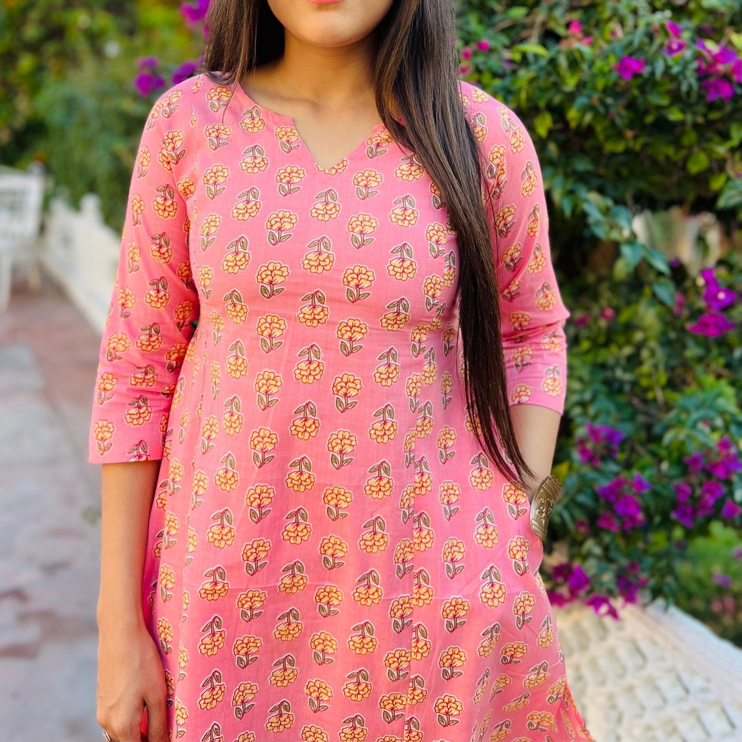 Peachy Butti Cord Set