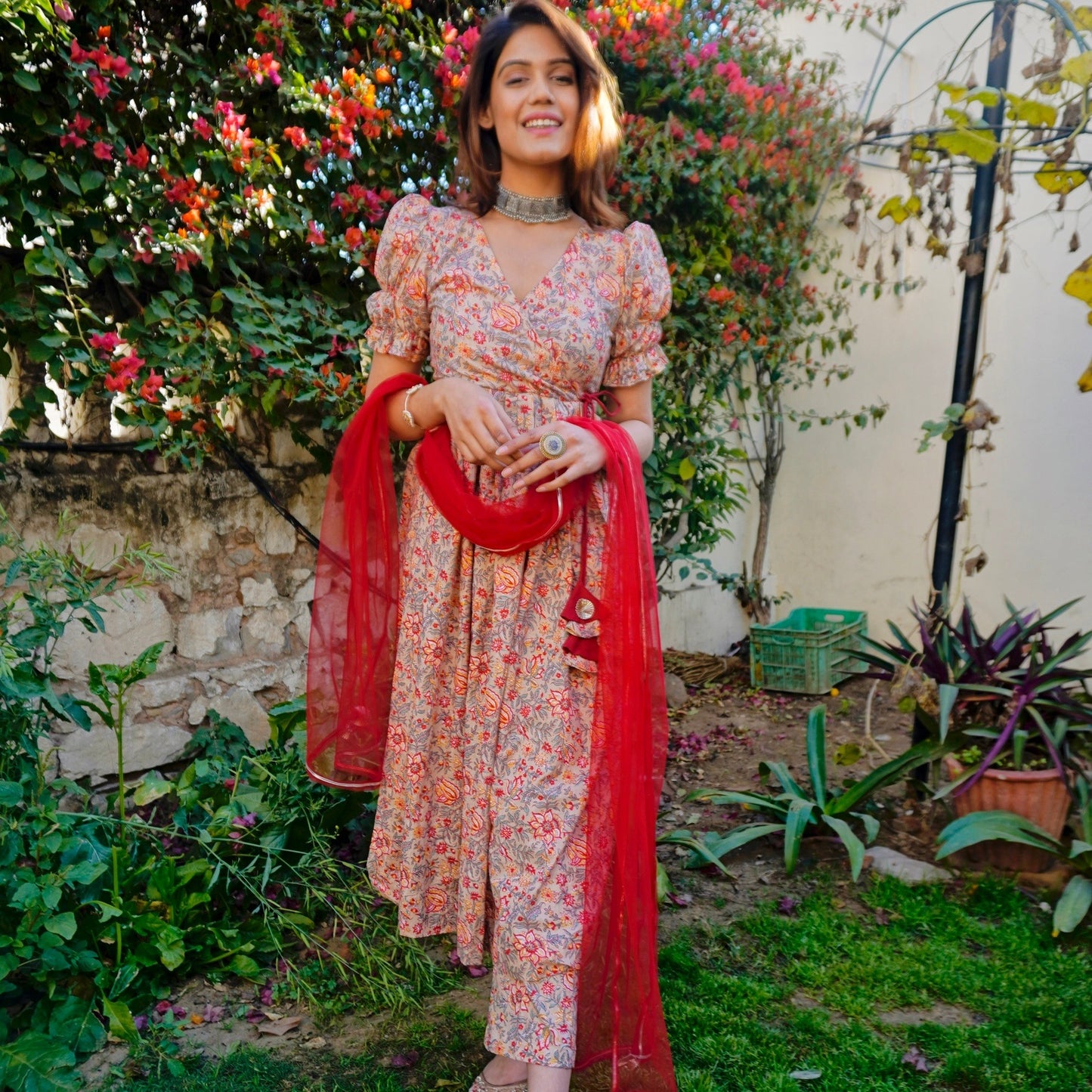 Anokhi Handblock Cotton Suit Set