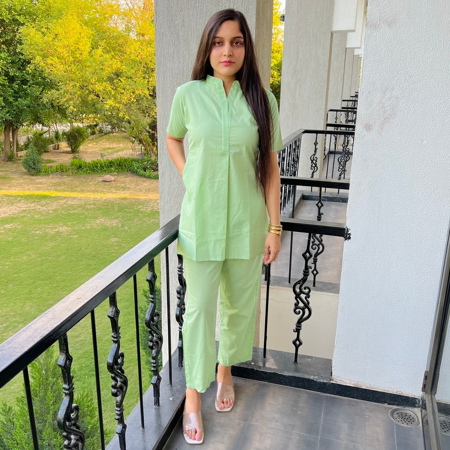 Pastel Green Cord Set
