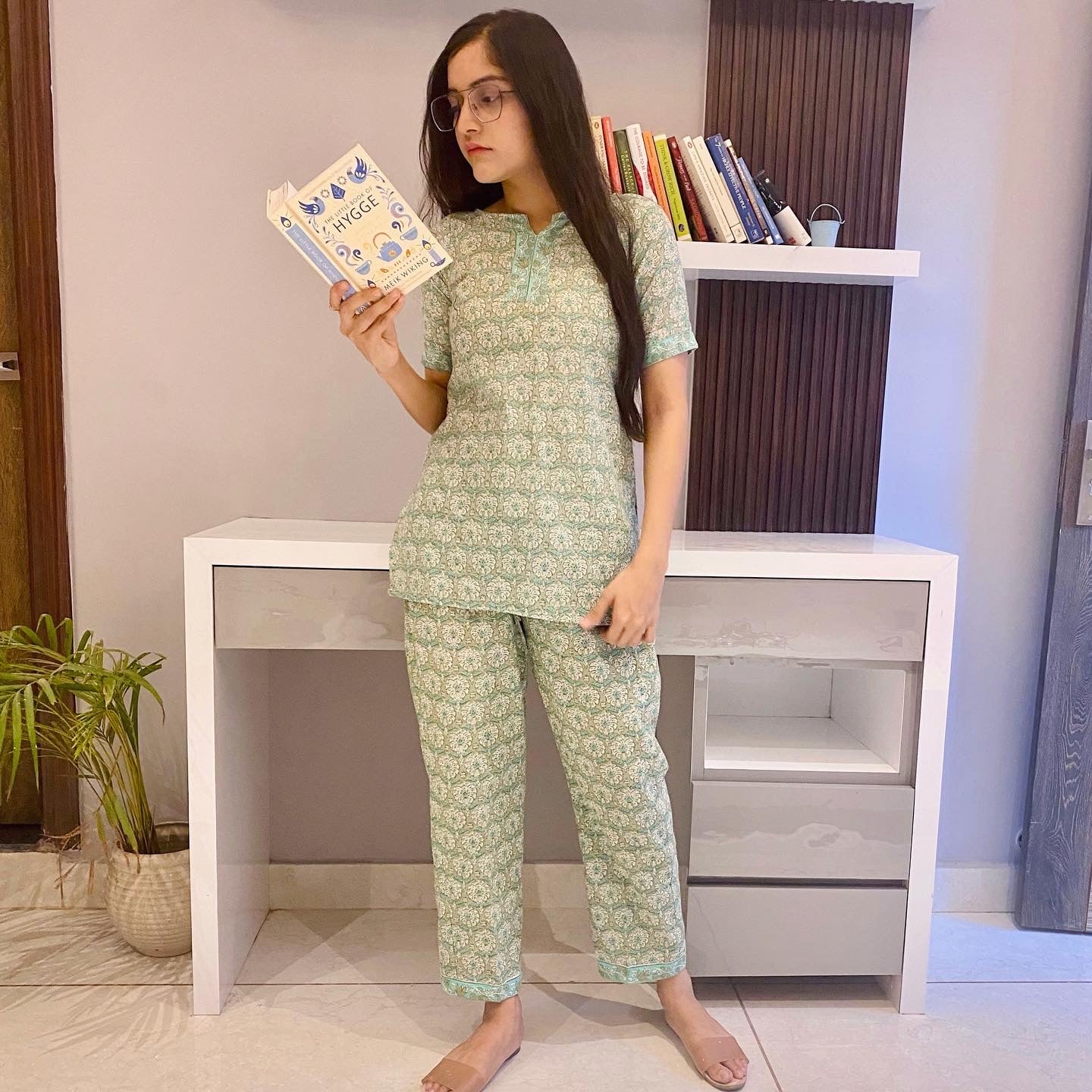 Sea Green Handblock Cord Set