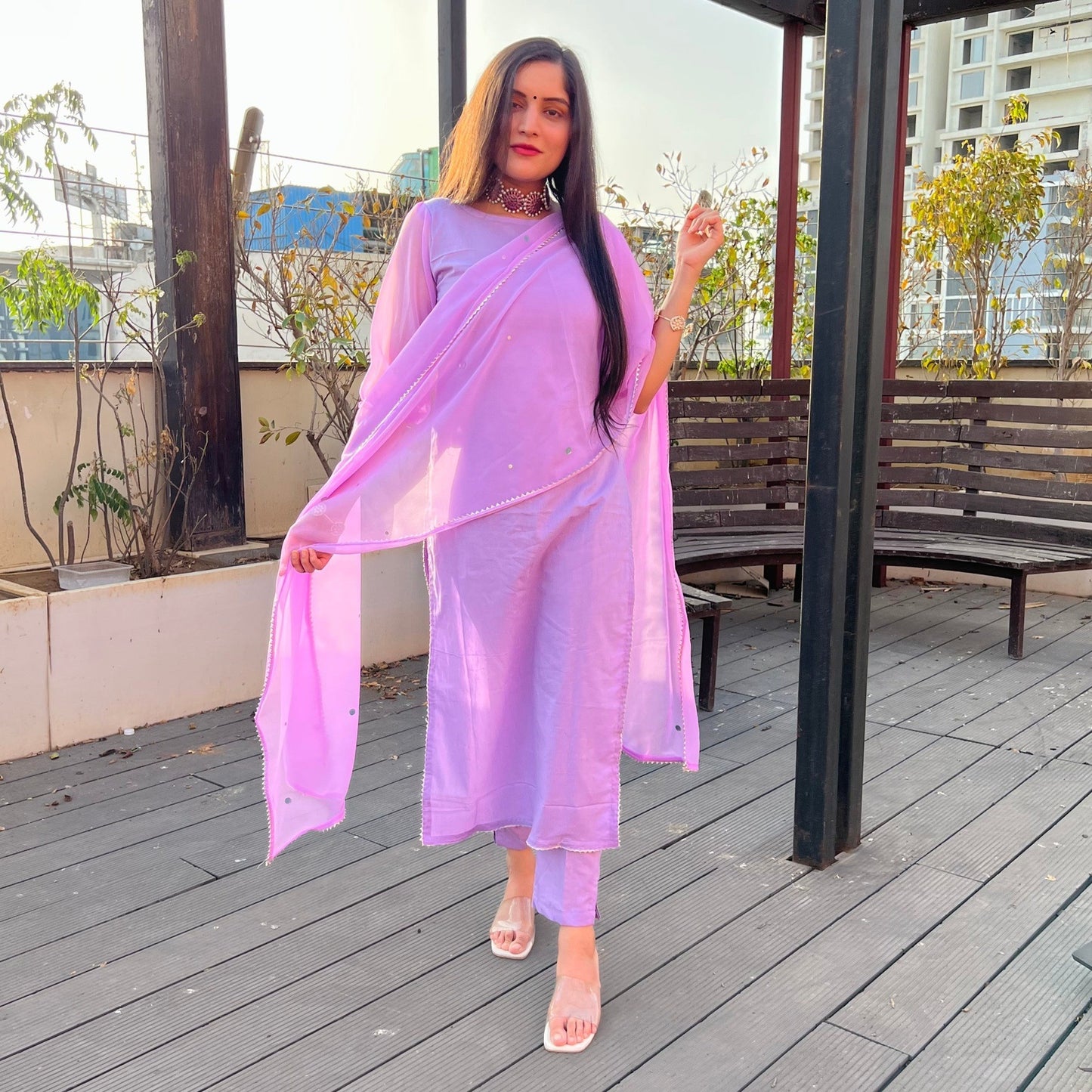 Mauve Haze Suit Set