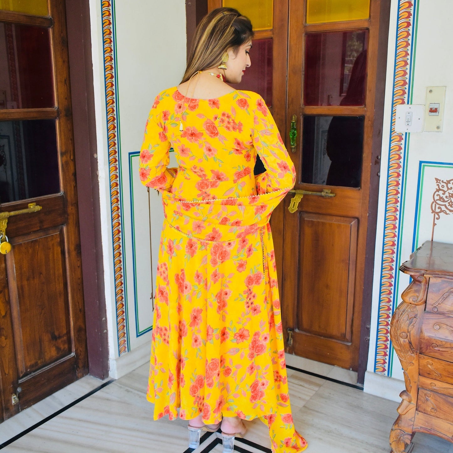 Turmeric Floral Suit Set