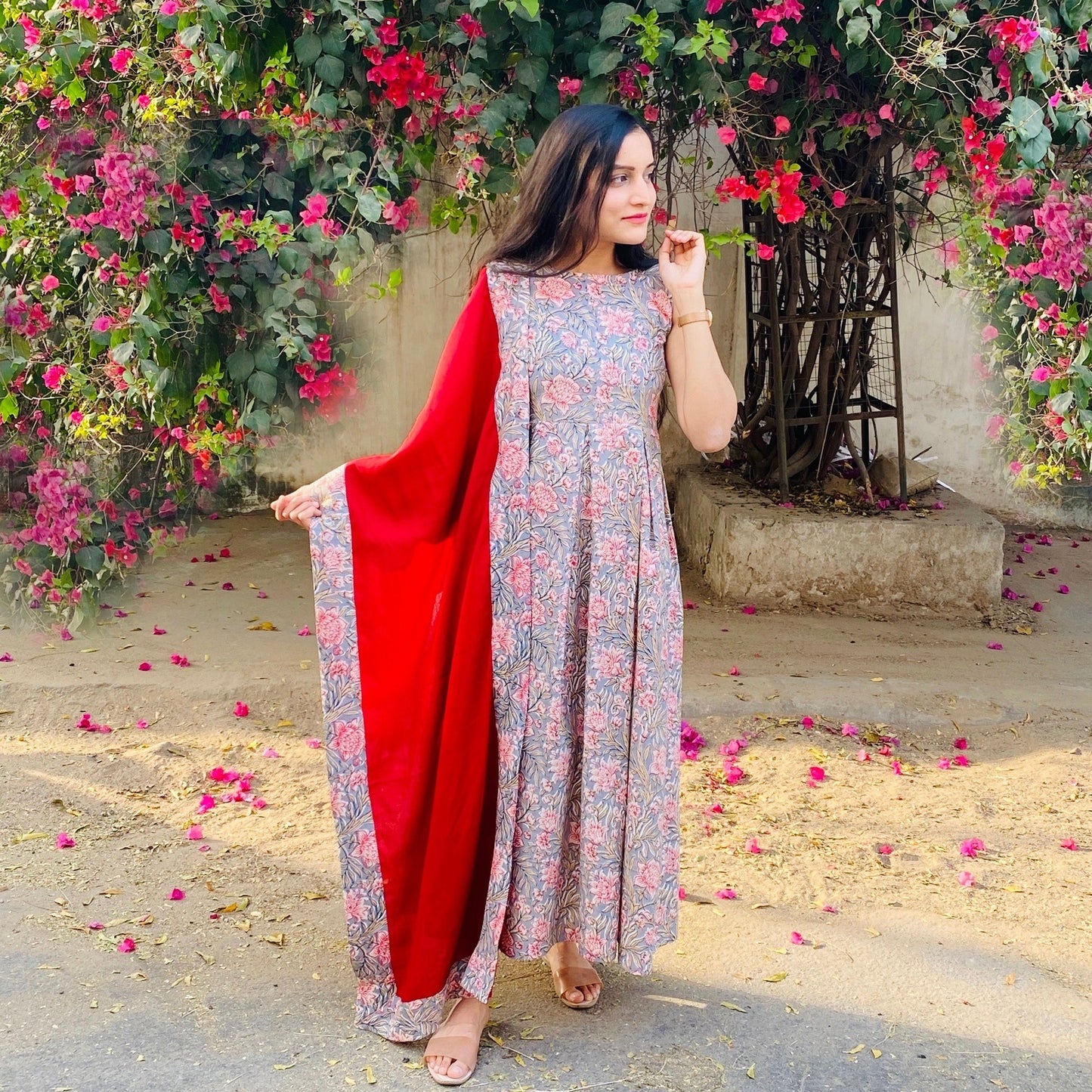 Gulbagh Pleated Suit Set