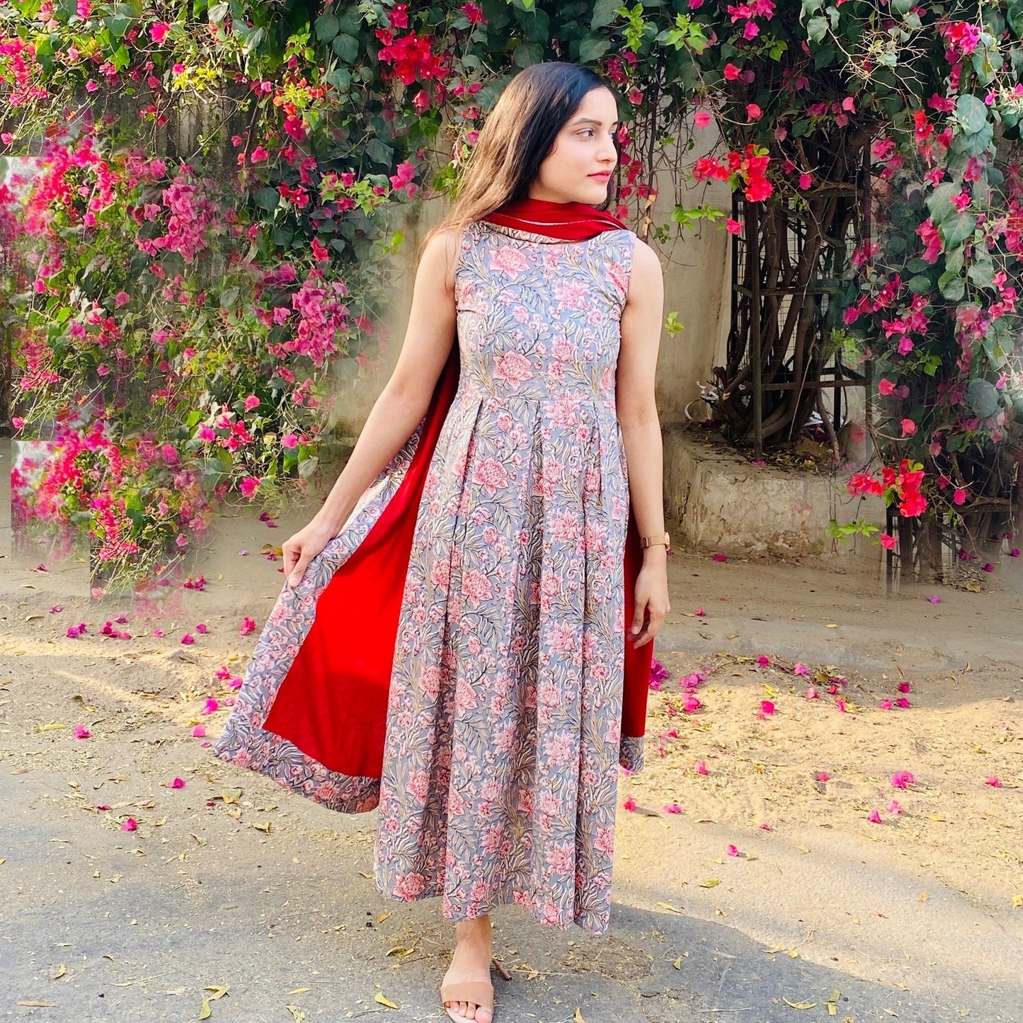 Gulbagh Pleated Suit Set