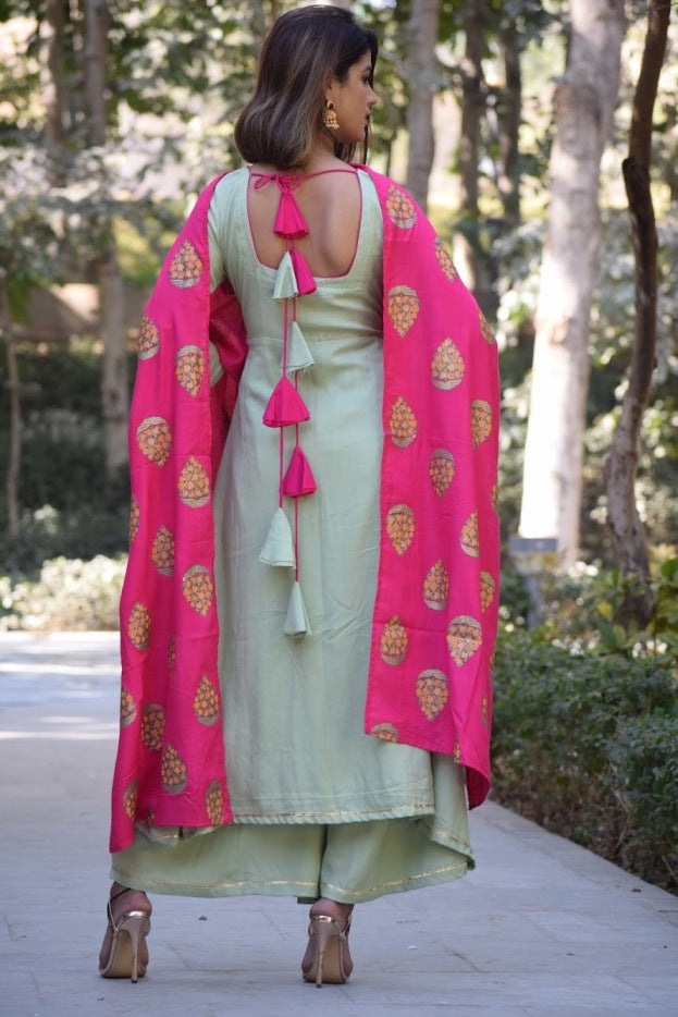 Lime Green Foil Suit Set