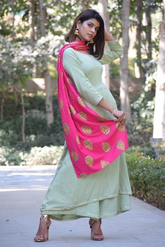 Lime Green Foil Suit Set