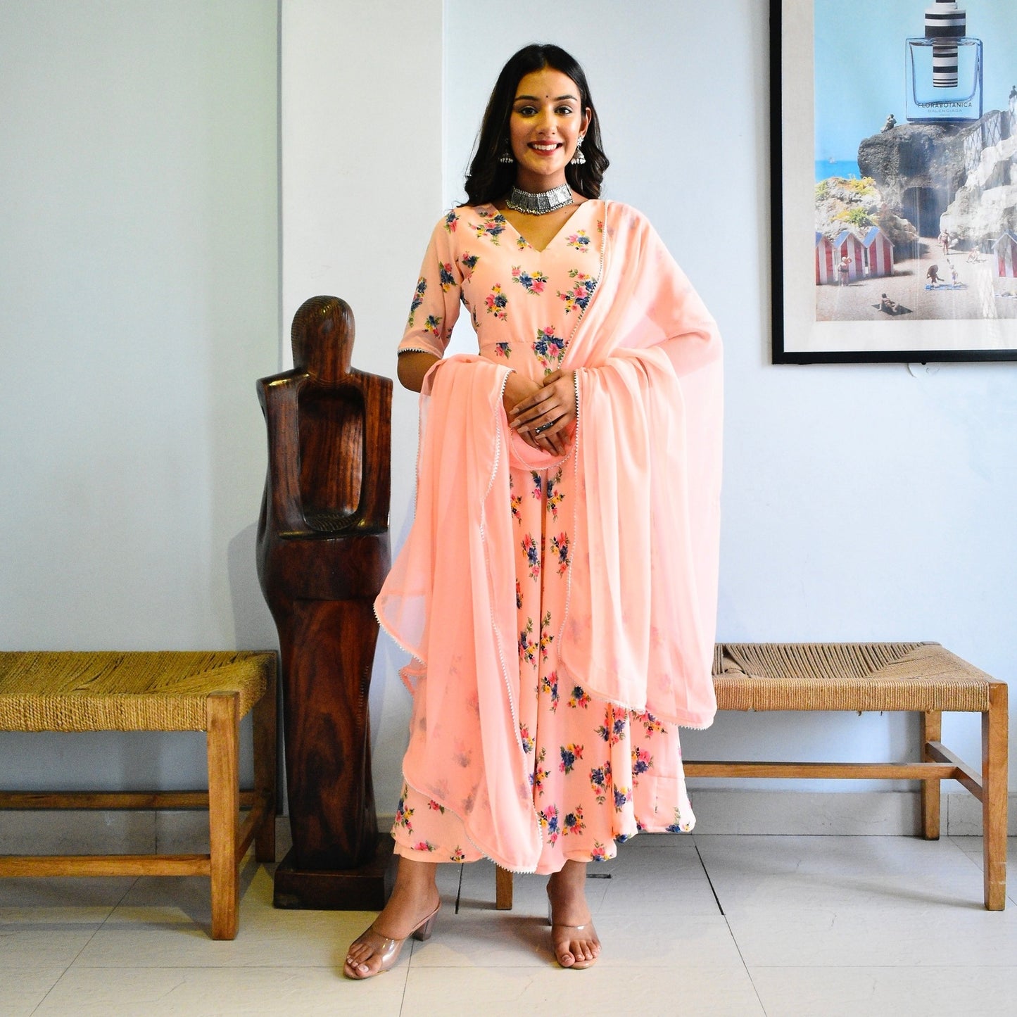 Peach Dandelion Suit Set