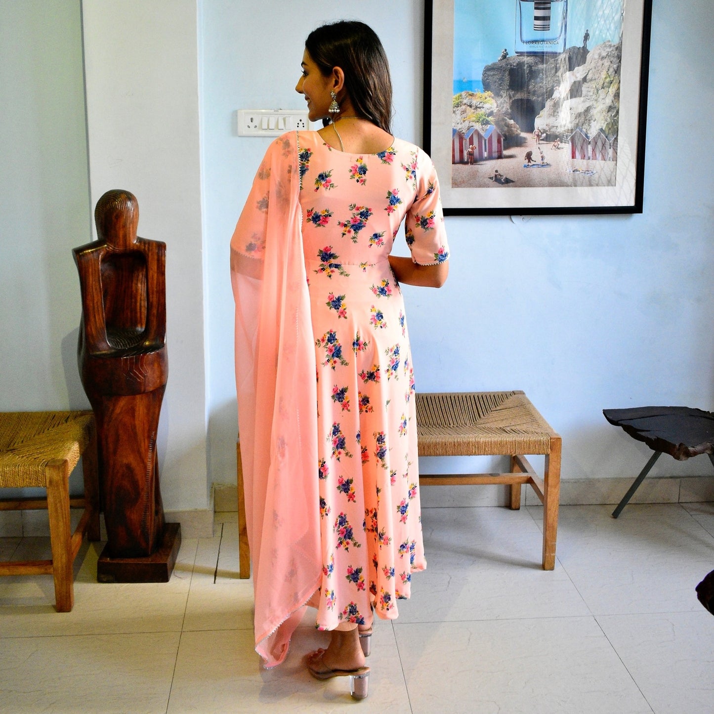 Peach Dandelion Suit Set