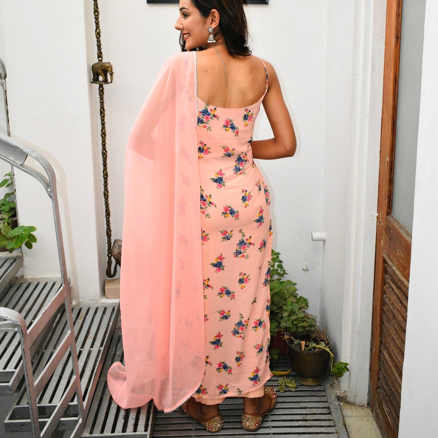 Peach Cosmos Suit Set