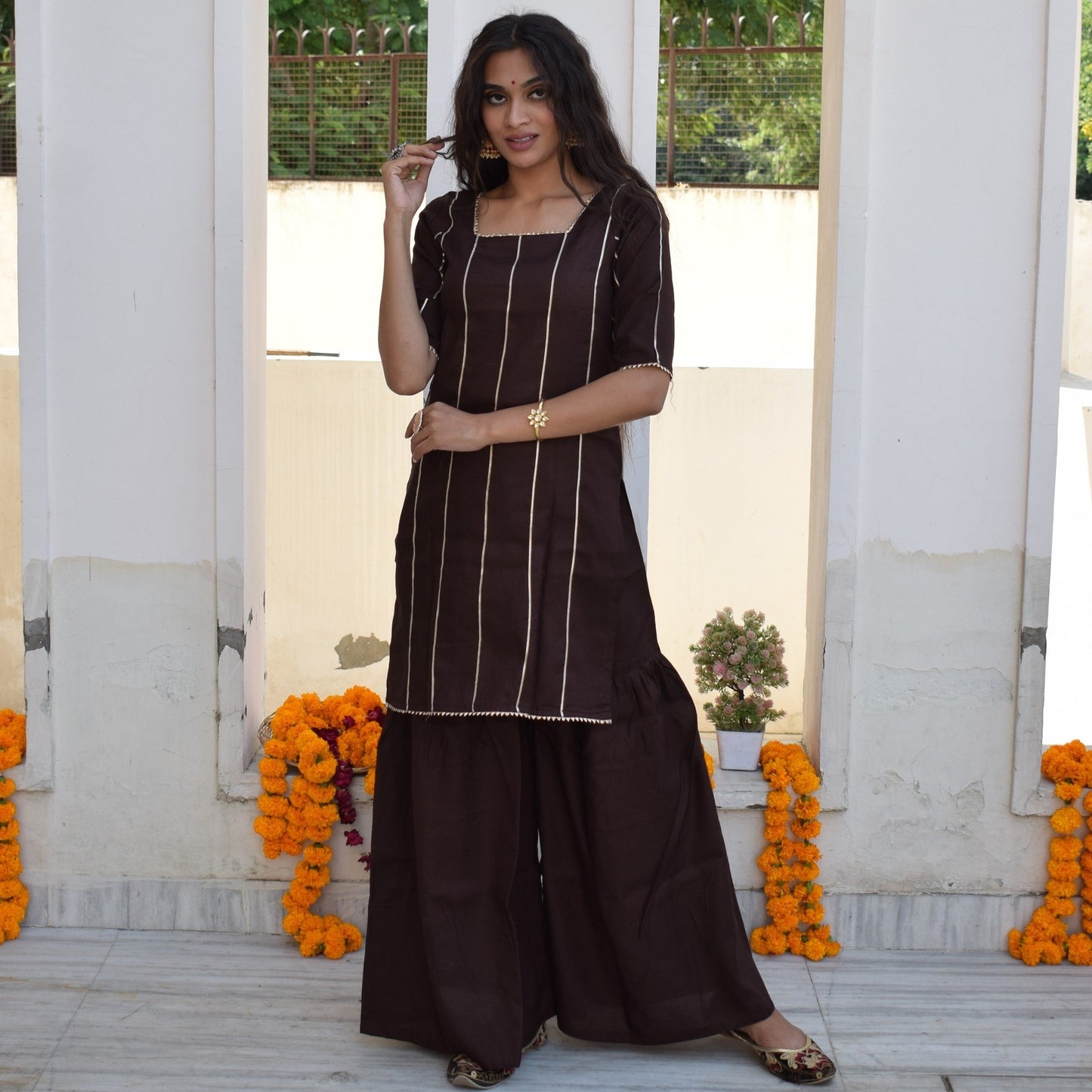 Brunette Kurta Set