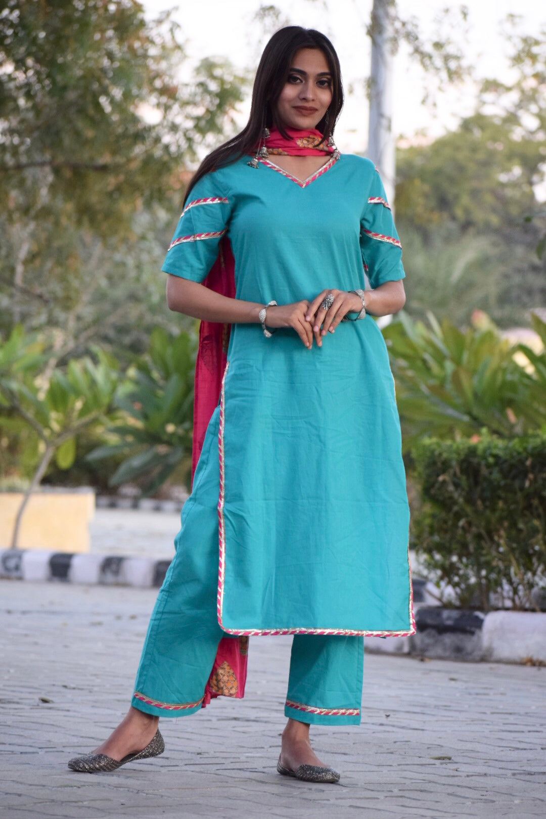 Sapphire Pink Suit Set