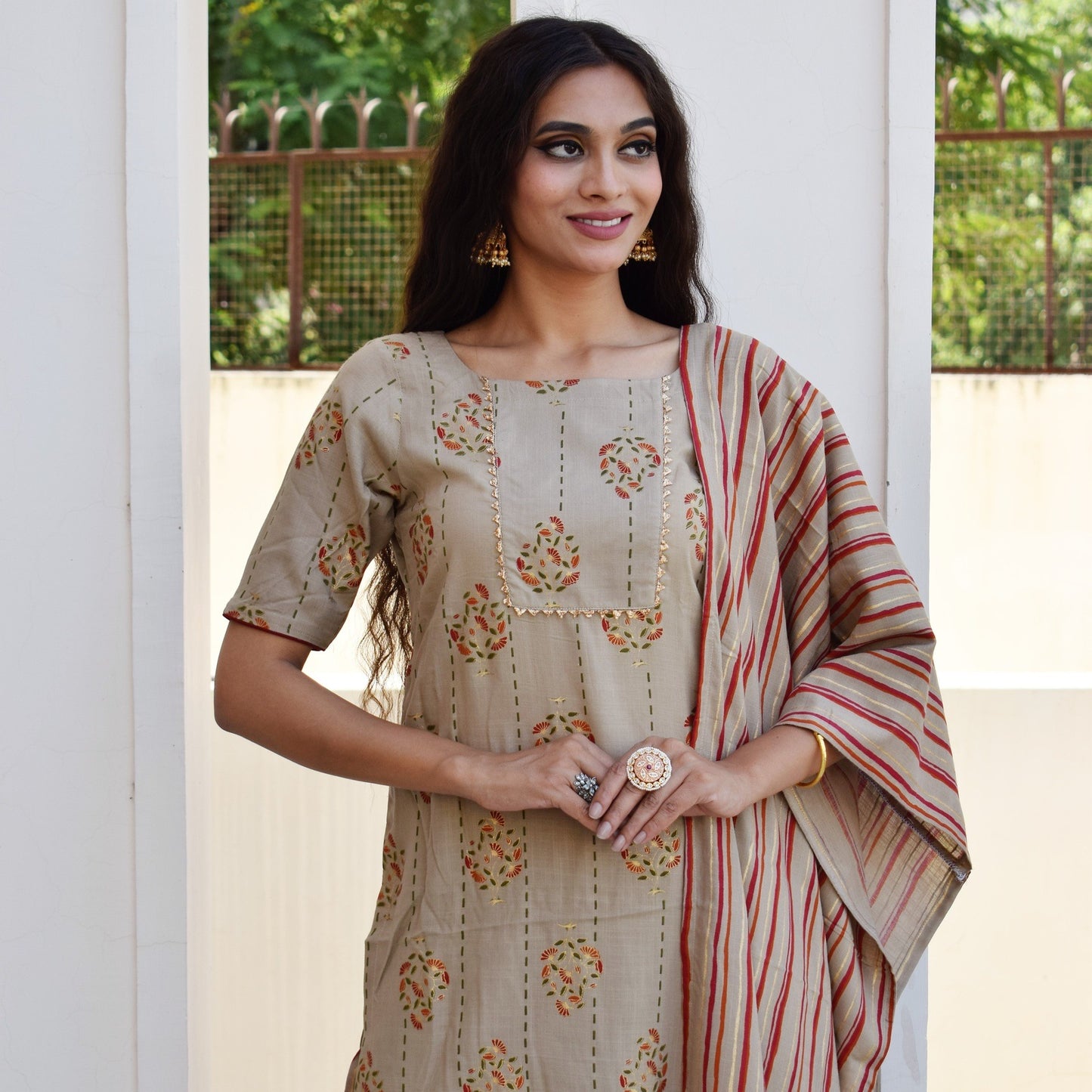 Honey Gold Foil Suit Set