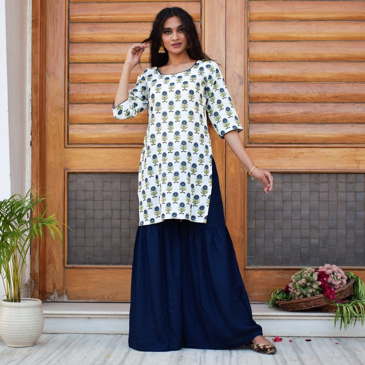 Spring Blue Kurta Set