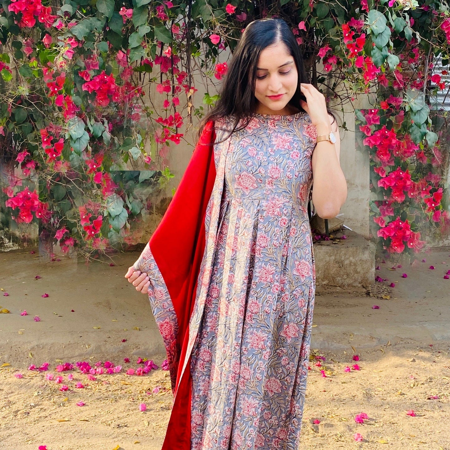 Gulbagh Pleated Suit Set