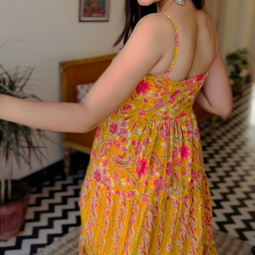 Mango Tier Maxi Dress