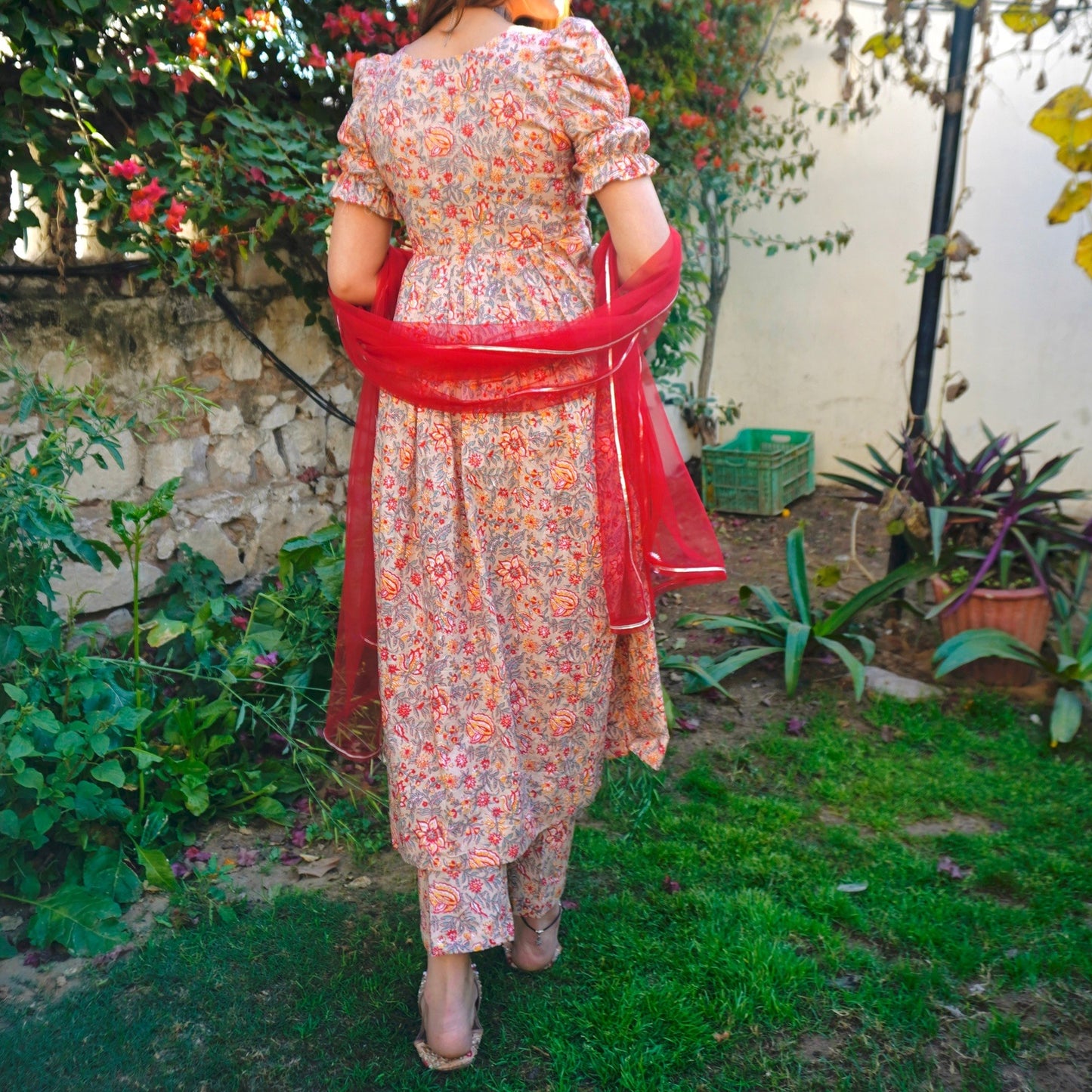 Anokhi Handblock Cotton Suit Set