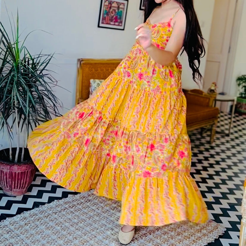 Mango Tier Maxi Dress