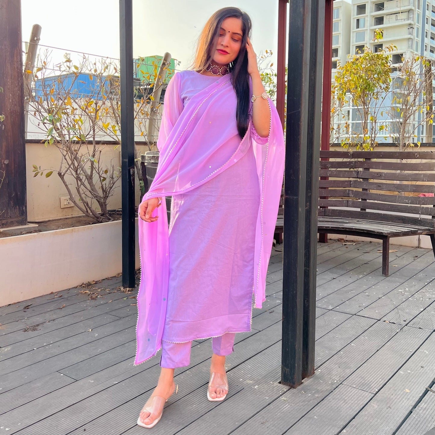 Mauve Haze Suit Set