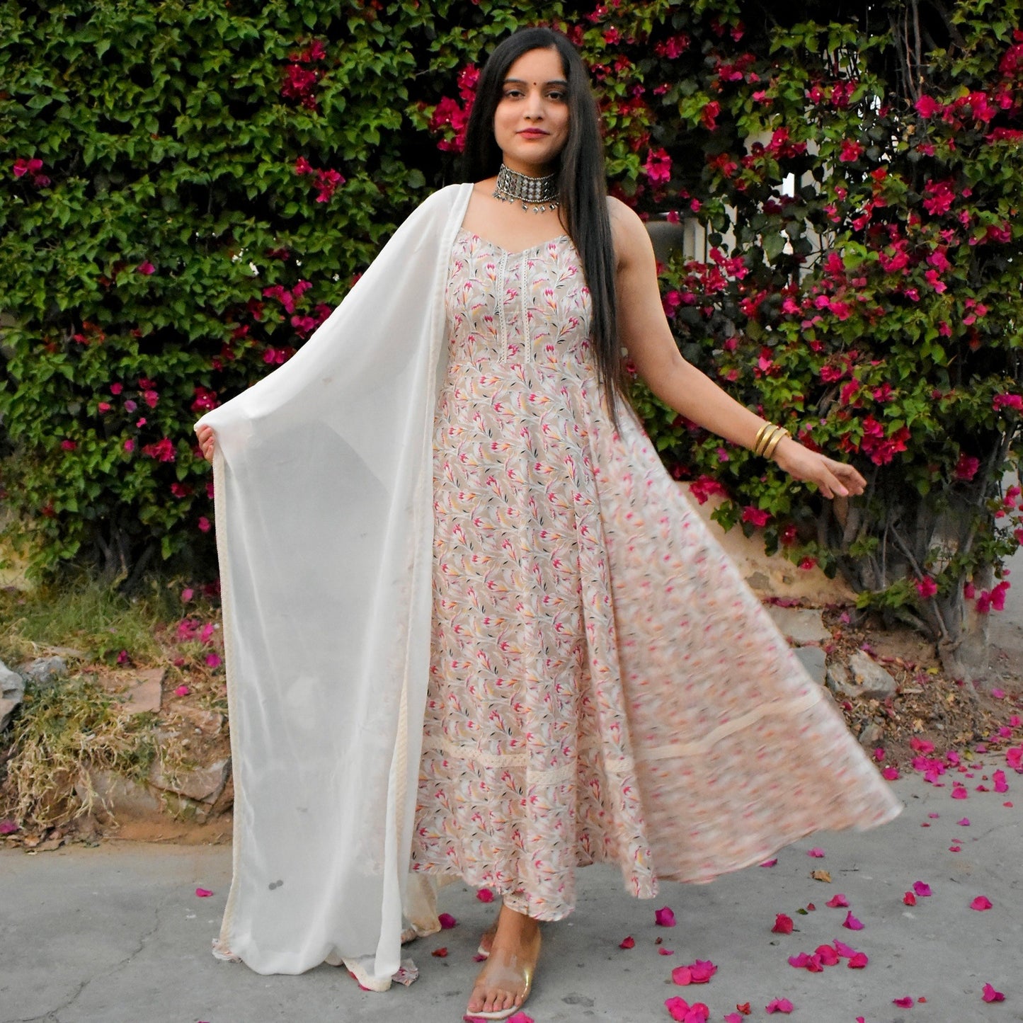 Ivory Dandelion Cotton Suit Set