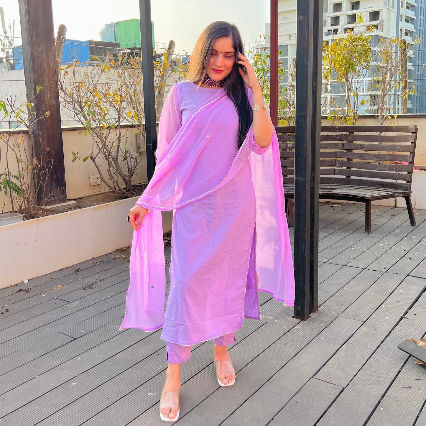 Mauve Haze Suit Set
