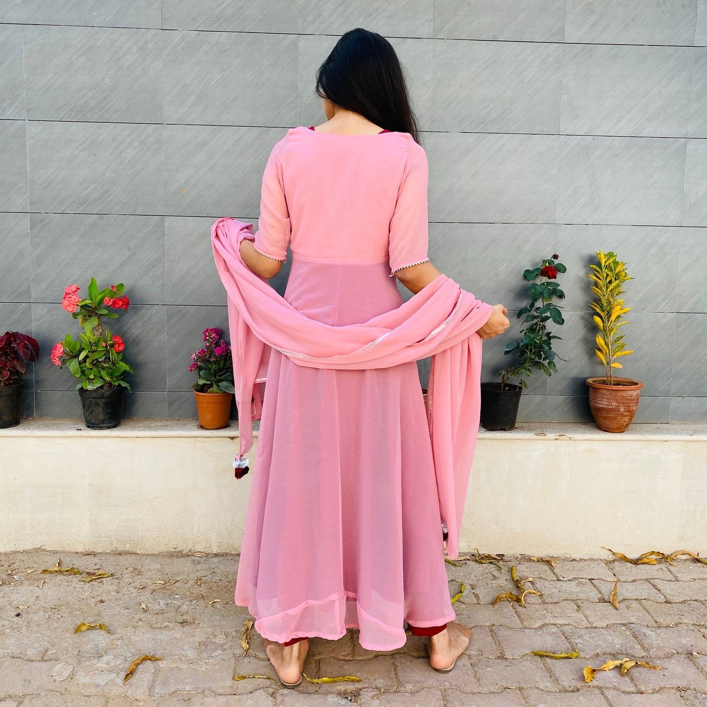 Blush Wine Jacket Suit Set