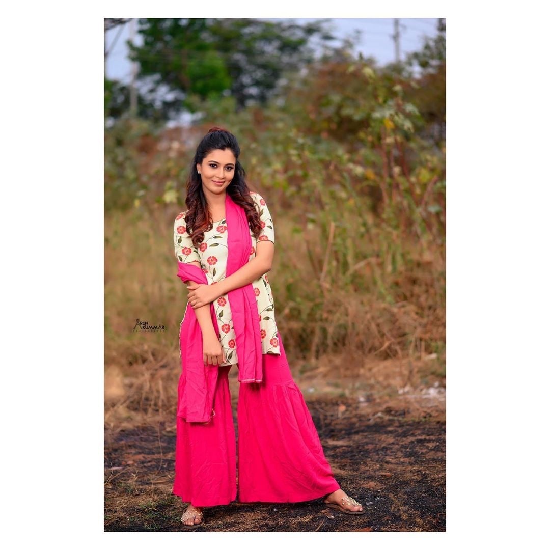 Rose Pink Bagh Sharara Set