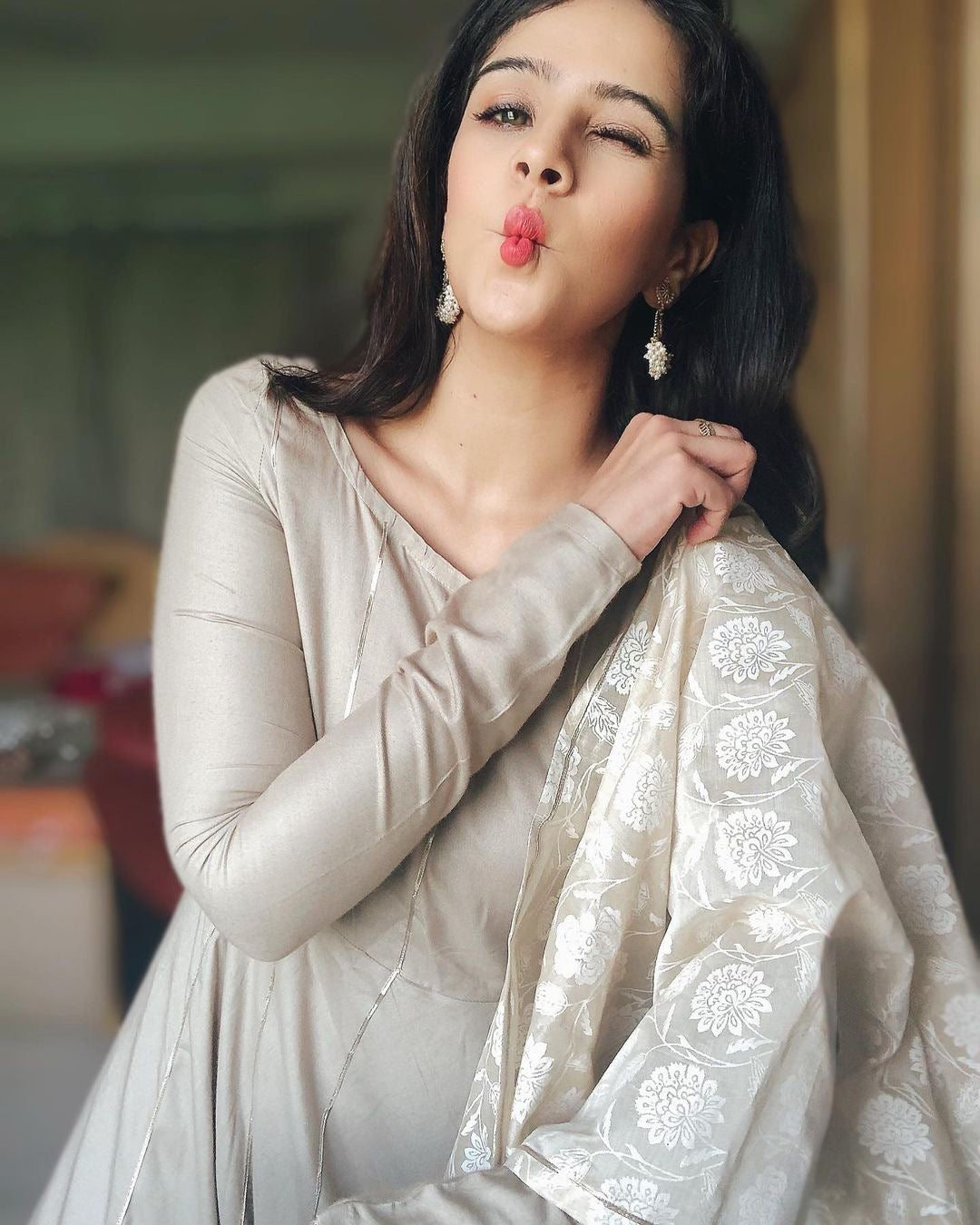 Pure Ivory Rose Suit Set