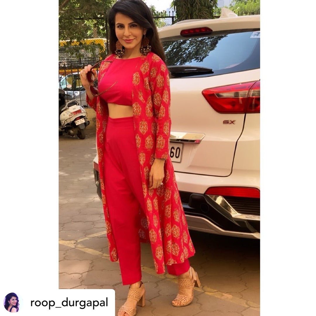 Pink Handblock Dress