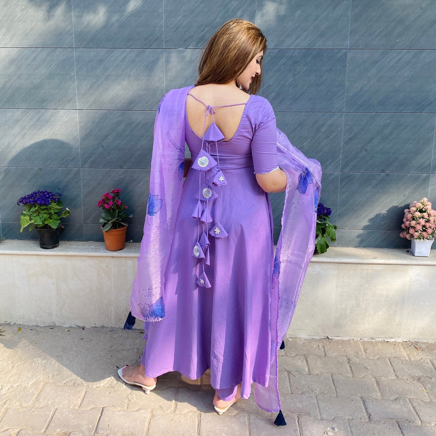 Orchid Handpainted Suit Set