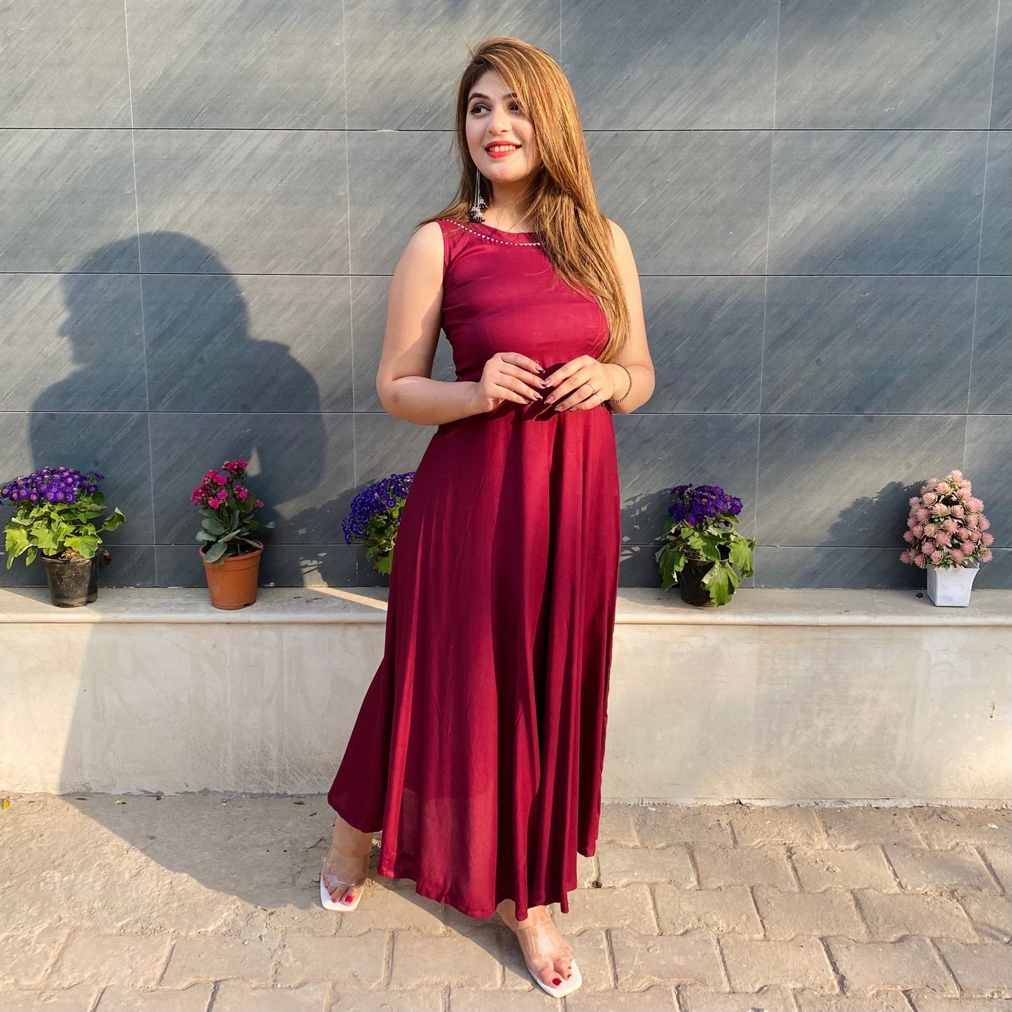 Wine Willow Kurta Set