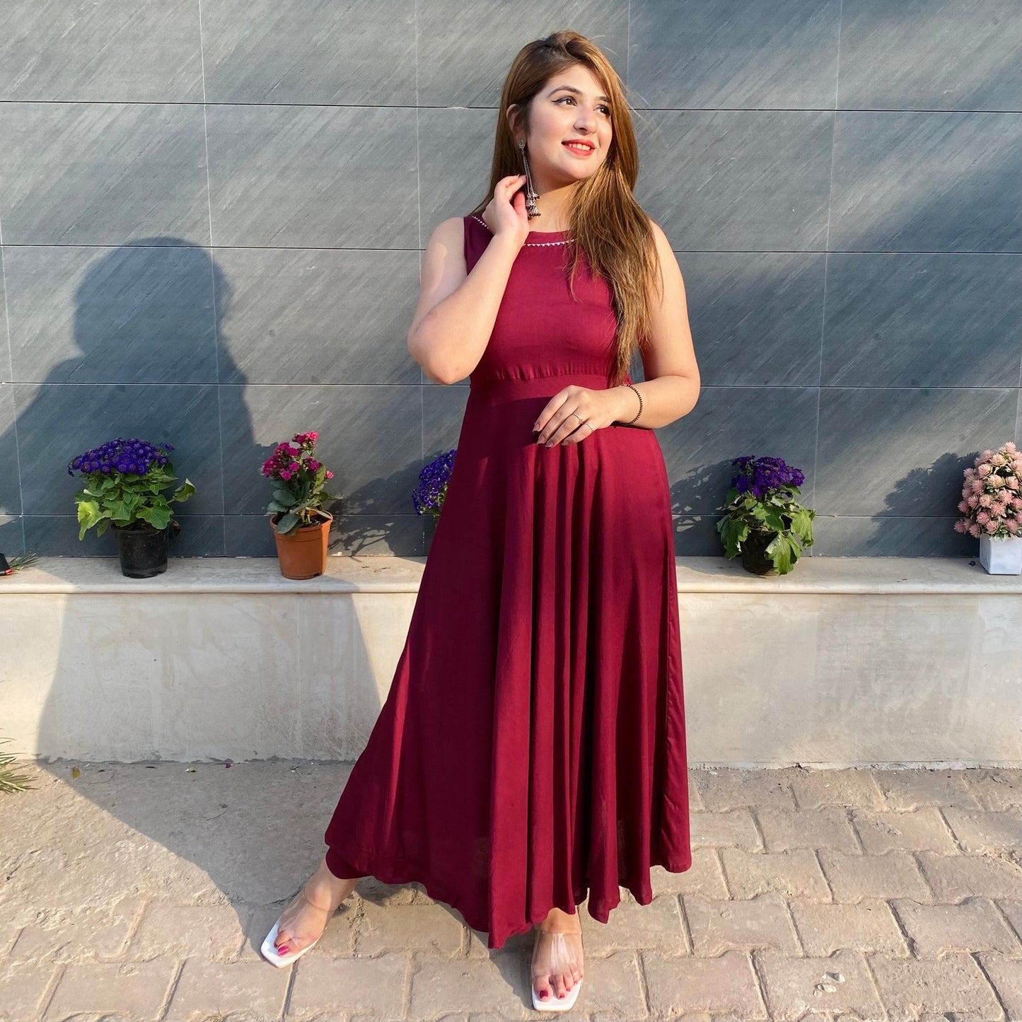 Wine Willow Kurta Set