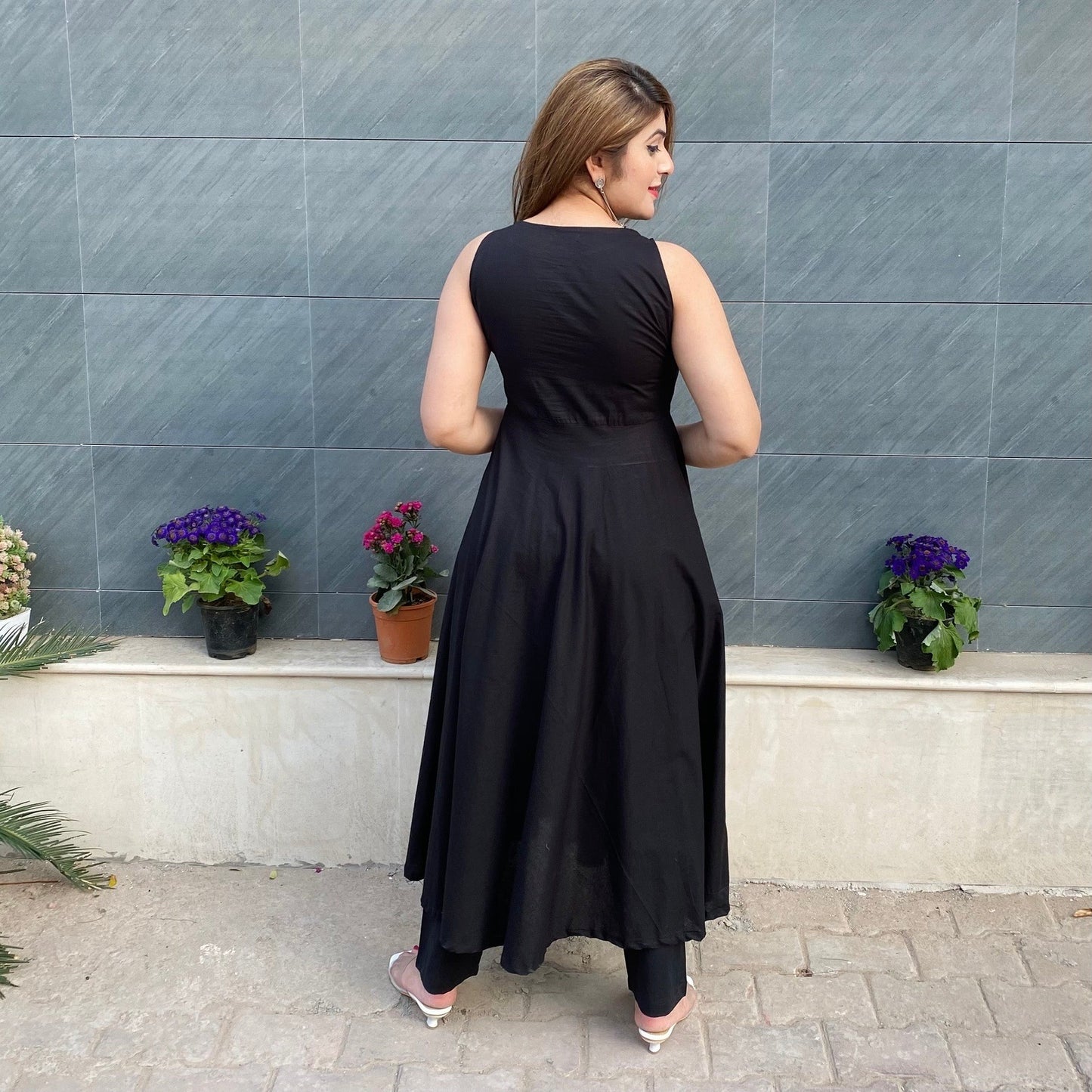 Black Willow Kurta Set