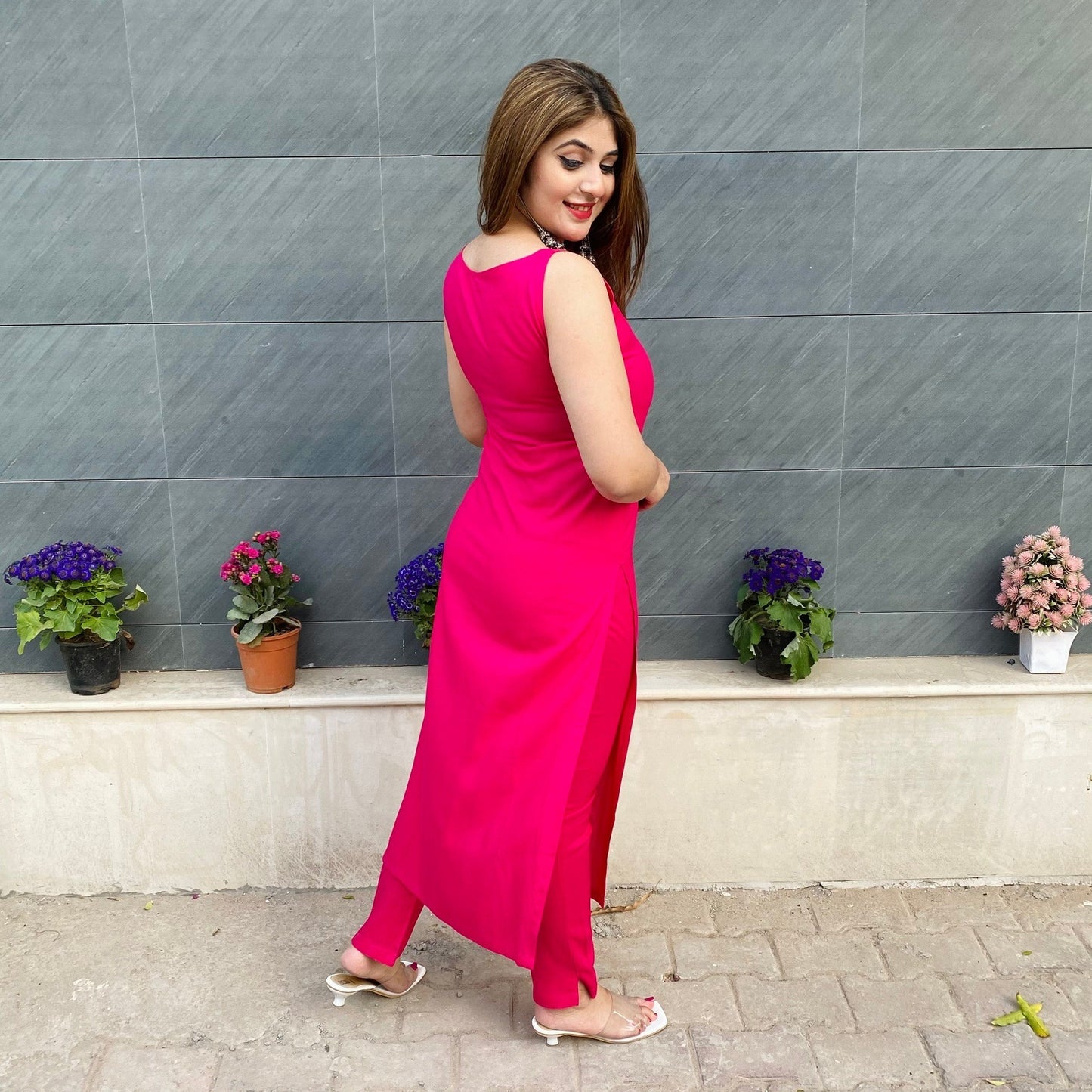 Pink Willow Kurta Set